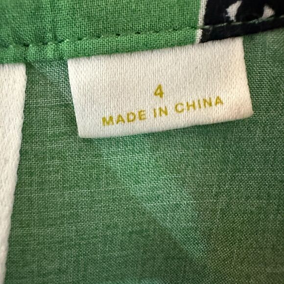 Maeve Green Boston Terrier Button Top V-neck - Picture 3 of 7